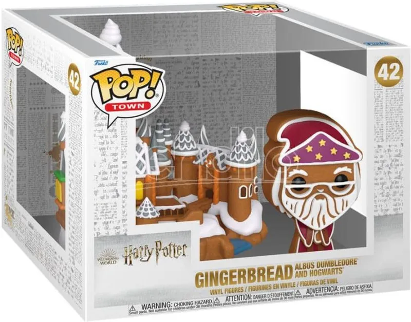 Harry Potter Gingerbread Funko Pop Vinyl: Albus Dumbledore and Hogwarts by Funko – product photo