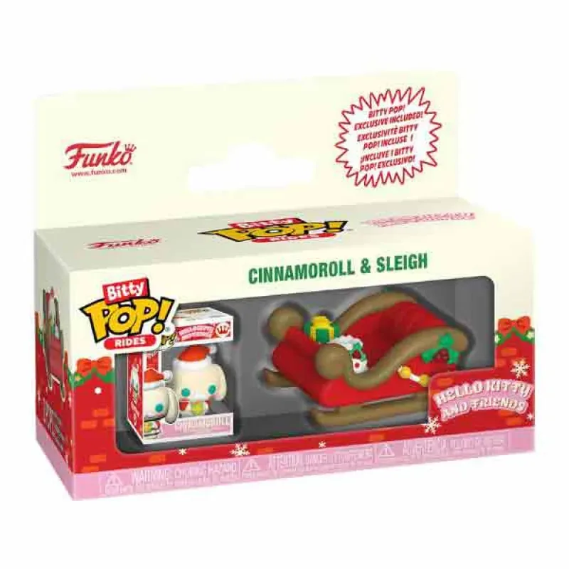 Hello Kitty & Friends Funko Bitty Pop! Rides - Cinnamoroll & Sleigh by Funko – product photo 3 of 3