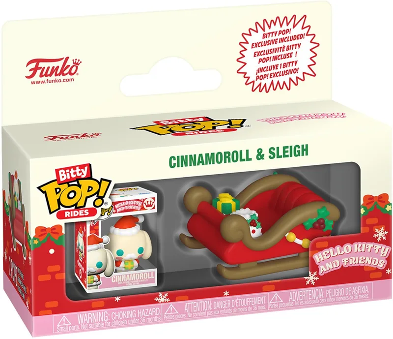 Hello Kitty & Friends Funko Bitty Pop! Rides - Cinnamoroll & Sleigh by Funko – product photo 1 of 3