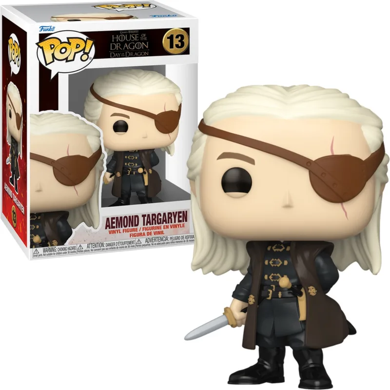 House of the Dragon Season 2 Funko Pop Vinyl: Aemond Targaryen van Funko – productfoto 1 van 2