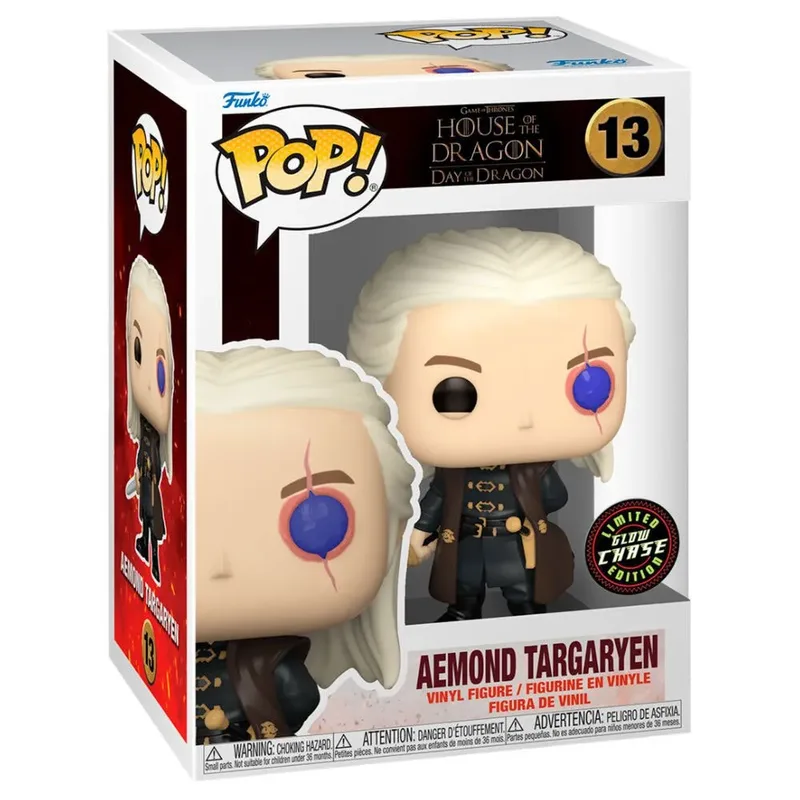 House of the Dragon Season 2 Funko Pop Vinyl: Aemond Targaryen van Funko – productfoto 2 van 2