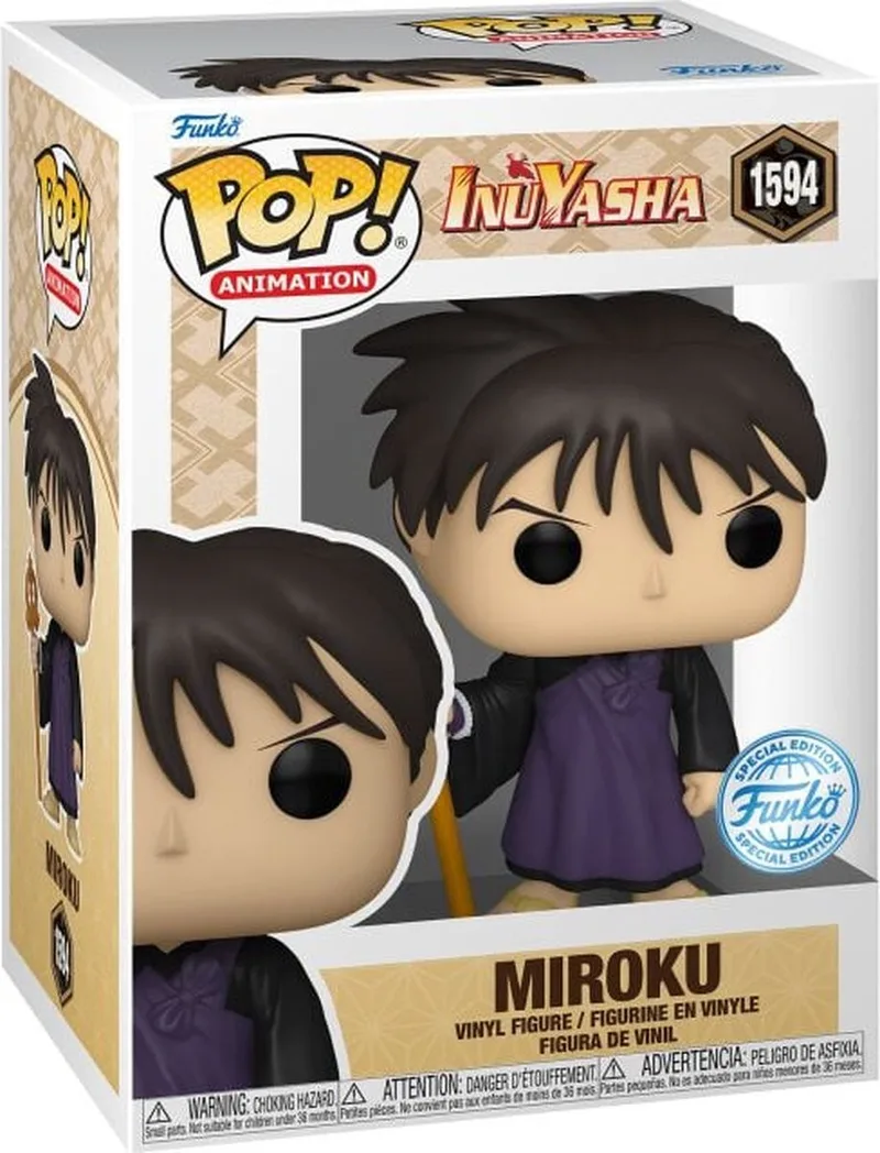 Inuyasha Funko Pop Vinyl: Miroku van Funko – productfoto