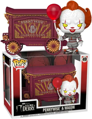 IT Welcome to Derry Funko Pop Town Vinyl: Pennywise & Wagon van Funko – productfoto 1 van 2