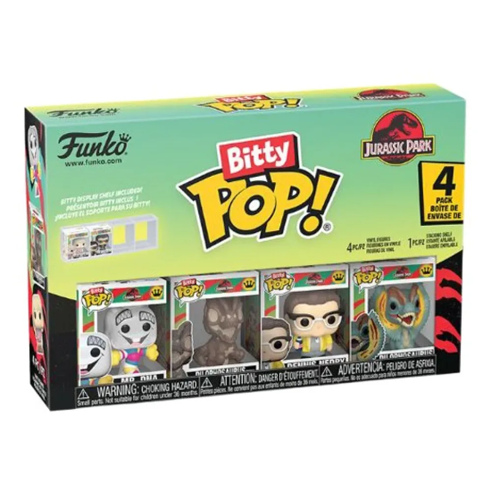 Jurassic Park Bitty Mr Dna-figur (4-pakke) fra Funko – produktbillede