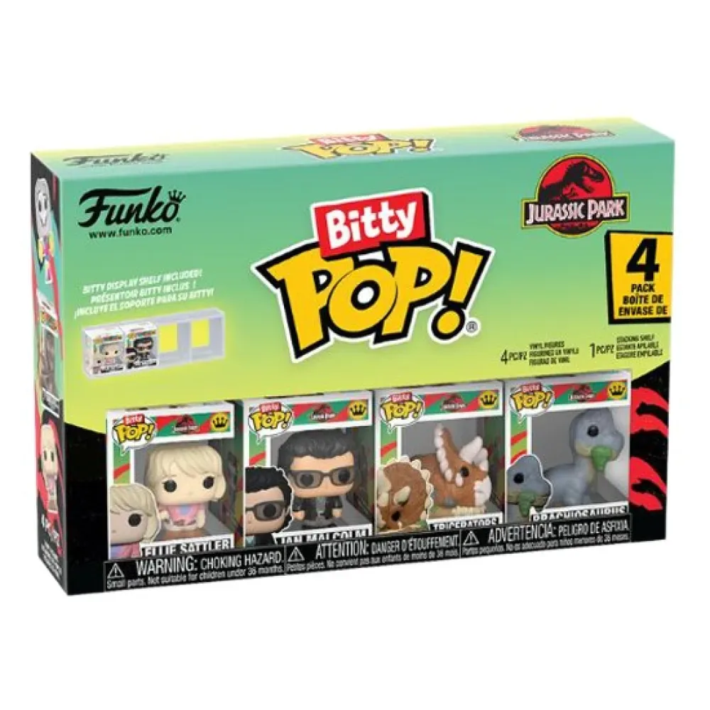 Figurine Bitty Triceratops (lot De 4) Jurassic Park de Funko – photo produit