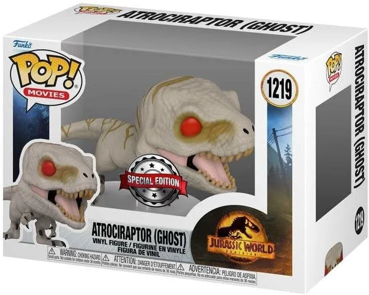 Jurassic World Dominion Funko Pop Vinyl: Atrociraptor (Ghost)(1219) van Funko – productfoto