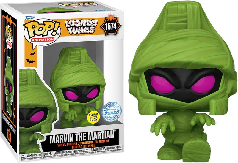 Looney Tunes Halloween Funko Pop Vinyl: Marvin the Martian (Glow in the Dark) by Funko – product photo
