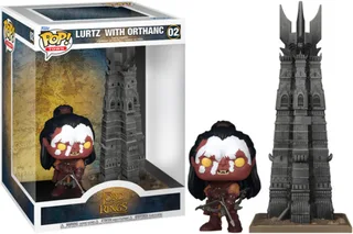 Lord of the Rings Funko Pop Town Vinyl: Lurtz with Orthanc van Funko – productfoto 1 van 2
