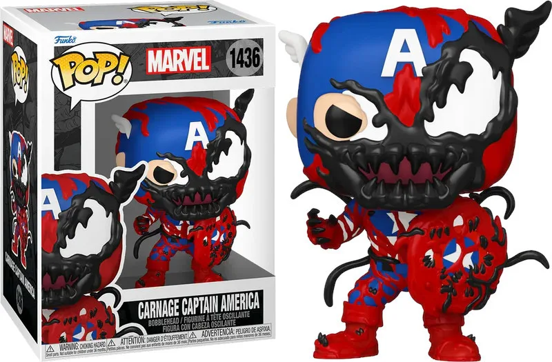 Marvel Funko Pop Vinyl: Carnage Captain America van Funko – productfoto 1 van 2