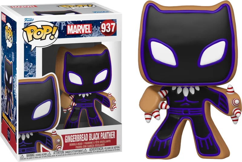 Marvel Funko Pop Vinyl: Gingerbread Black Panther by Funko – product photo 1 of 3