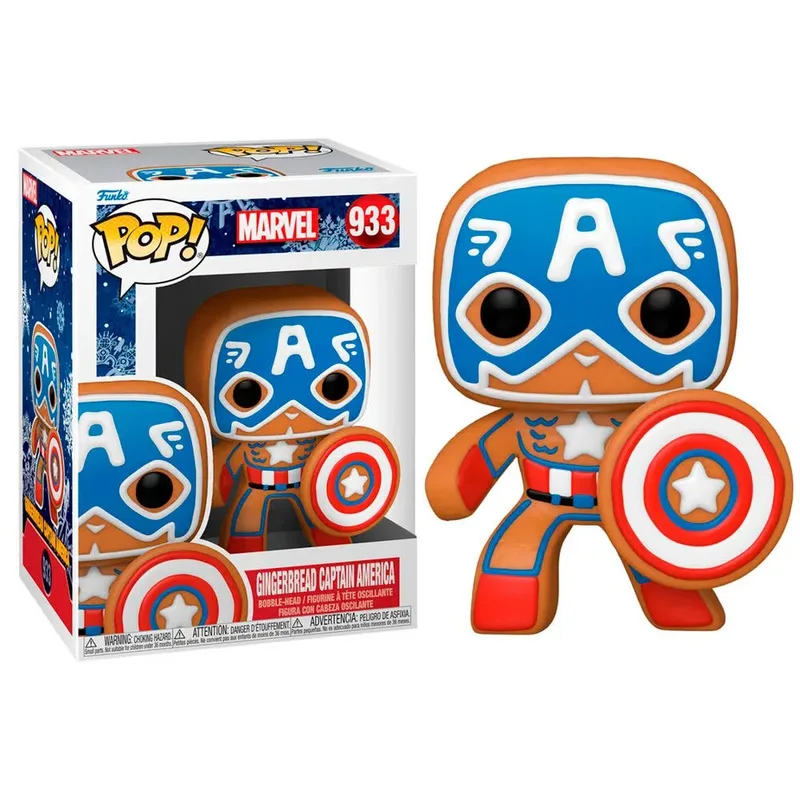 Marvel Funko Pop Vinyl: Gingerbread Captain America van Funko – productfoto 3 van 3