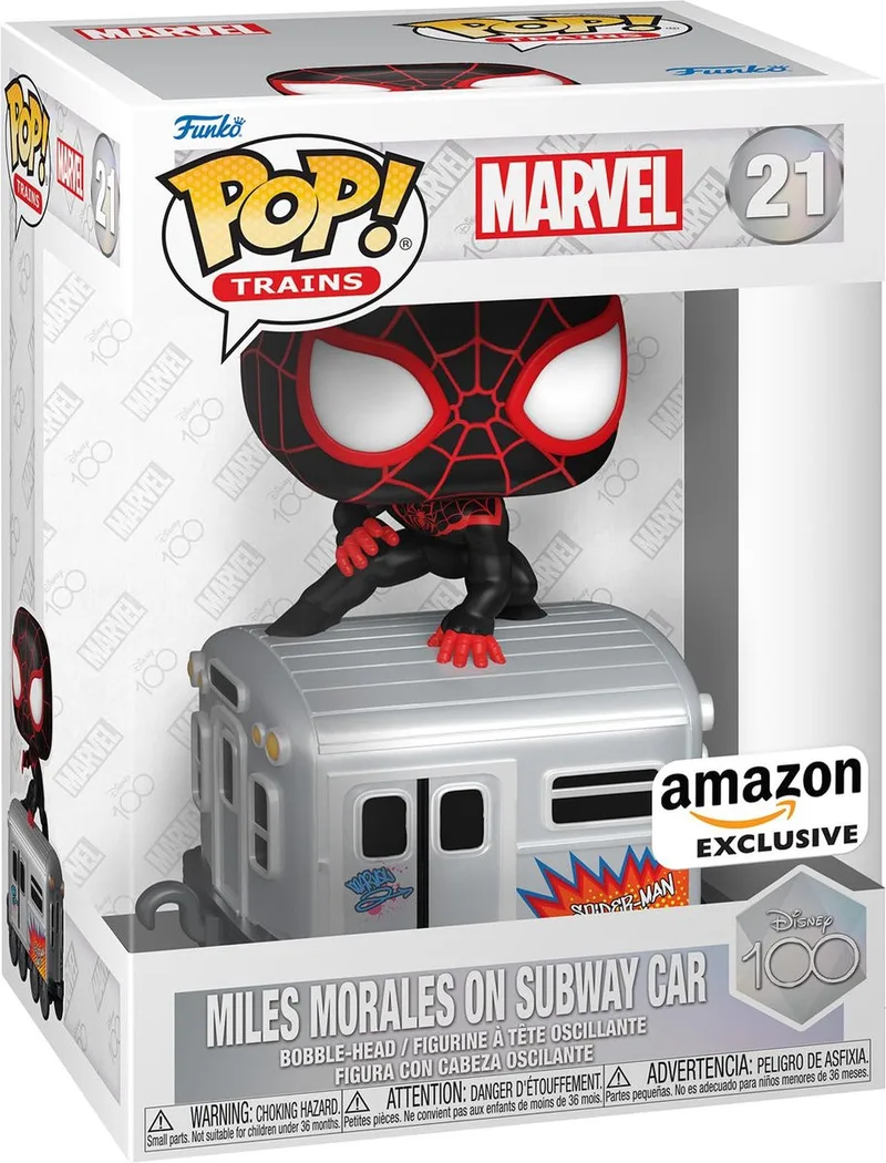 Marvel Funko Pop Vinyl: Miles Morales on Subway Car (Amazon Exclusive) van Funko – productfoto