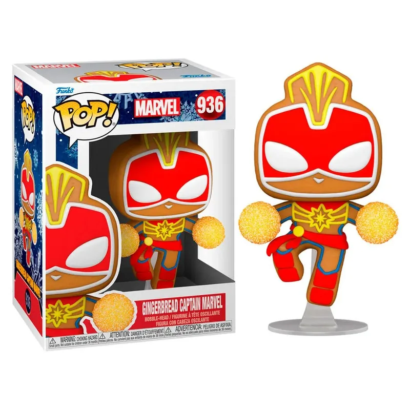 Marvel Gingerbread Funko Pop Vinyl: Gingerbread Captain Marvel by Funko – product photo 3 of 3