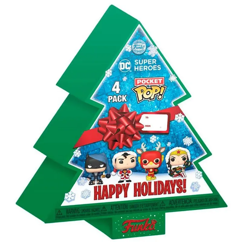 Marvel Pocket Pop Holiday Tree 4-Pack - Baby Groot, Thor, Spider-Man, Groot (Glow in the Dark) van Funko – productfoto 2 van 2