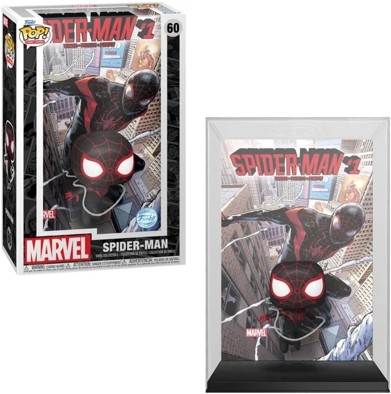 Marvel Spider-Man #1 (2016) Funko Pop Vinyl: Spider-Man Comic Cover (Miles Morales) van Funko – productfoto