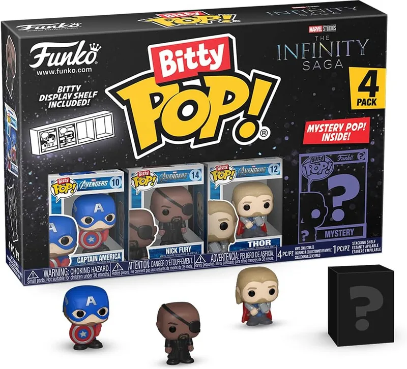 Marvel Studios Funko Bitty Pop! 4-Pack: Captain America / Nick Fury / Thor by Funko – product photo