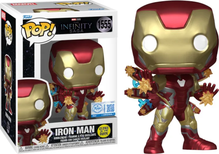 Marvel The Infinity Saga Avengers End Game Funko Pop Vinyl: Iron Man (Glow in the Dark) (1555) by Funko – product photo 1 of 2