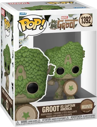 Marvel WAG Funko Pop Vinyl: Groot as Captain America van Funko – productfoto 1 van 2