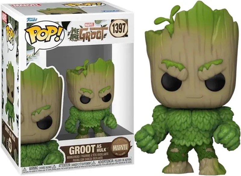 Marvel WAG Funko Pop Vinyl: Groot as Hulk by Funko – product photo 1 of 2