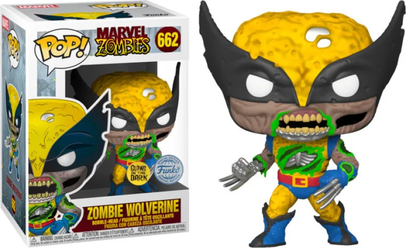 Marvel Zombies Funko Pop Vinyl: Zombie Wolverine (Glow in the Dark) by Funko – product photo