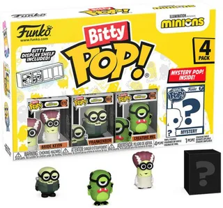 Minions Funko Bitty Pop! 4-Pack: Bride Kevin / Frankenbob / Creature Mel van Funko – productfoto 1 van 4