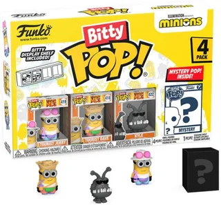 Minions Funko Bitty Pop! 4-Pack: Tourist Jerry / Tourist Dave / Kyle van Funko – productfoto 1 van 3