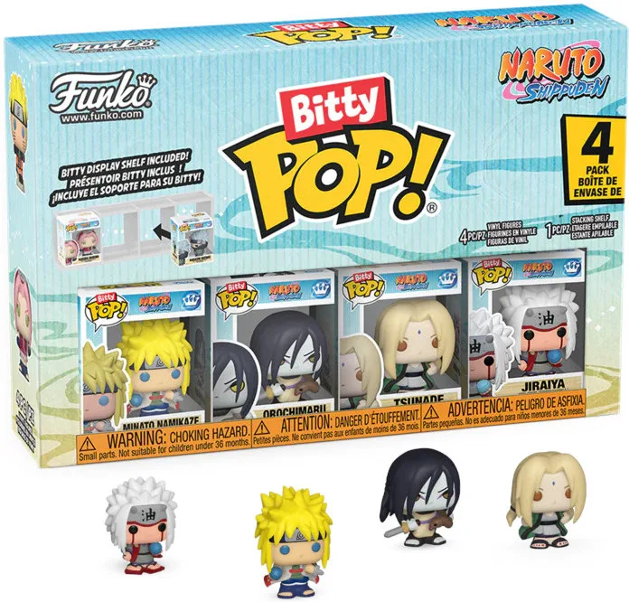 Naruto Shippuden Funko Bitty Pop! 4-Pack: Tsunade / Minato Namikaze / Orochimaru / Jiraya by Funko – product photo
