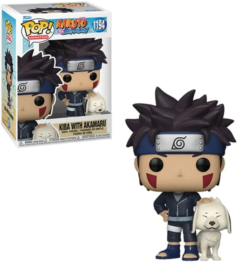 Naruto Shippuden Funko Pop Vinyl: Kiba with Akamaru van Funko – productfoto 1 van 2