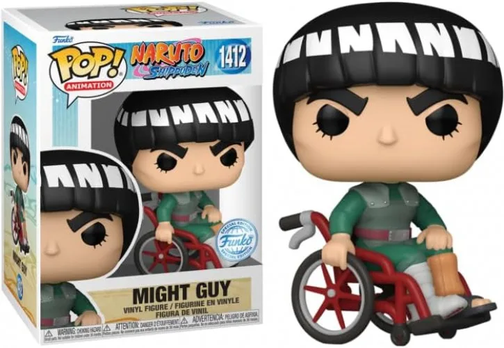 Naruto Shippuden Funko Pop Vinyl: Might Guy (Guy Sensei in Red Wheelchair) van Funko – productfoto