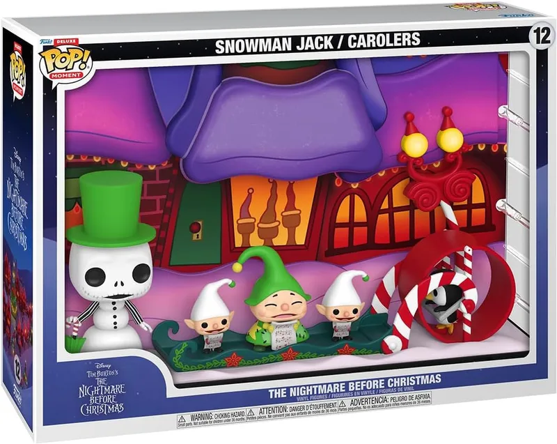 Nightmare Before Christmas Funko Pop! Moment Deluxe Vinyl: Snowman Jack / Carolers van Funko – productfoto