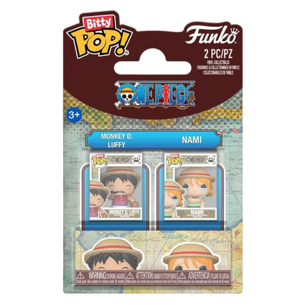 One Piece Bitty Luffy & Nami Figur (2-pack) från Funko – produktbild