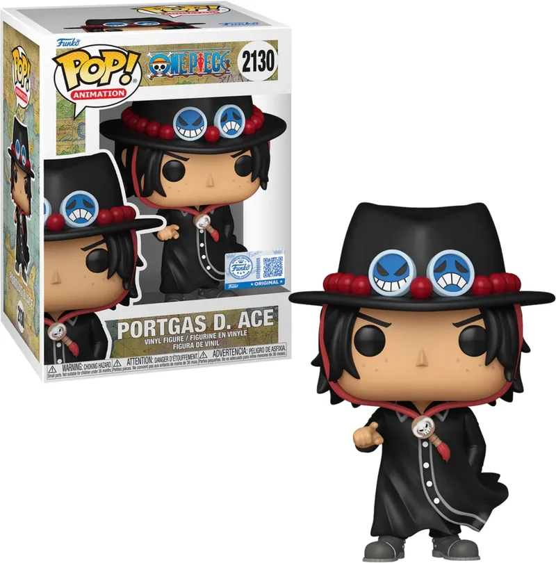 One Piece Funko Pop Vinyl: Portgas. D. Ace (Black Jacket) Special Edition van Funko – productfoto