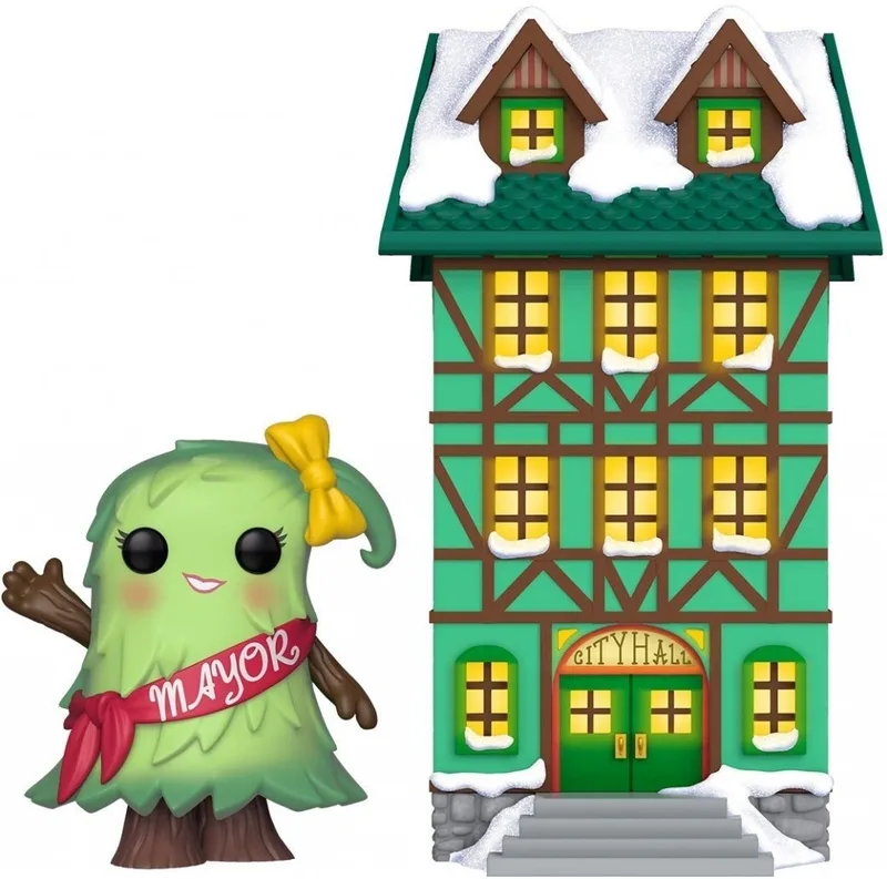 Peppermint Lane Funko Pop Vinyl: Mayor Patty Noble with City Hall van Funko – productfoto
