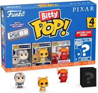 Pixar Funko Bitty Pop! 4-Pack: Buzz Lightyear (XL-01) / Sox / Red Panda Mei van Funko – productfoto 1 van 2