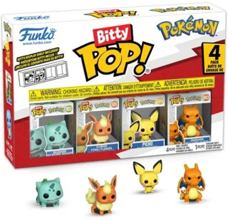 Pokémon Funko Bitty Pop! 4-Pack: Bulbasaur / Flareon / Pichu / Charizard van Funko – productfoto 1 van 5
