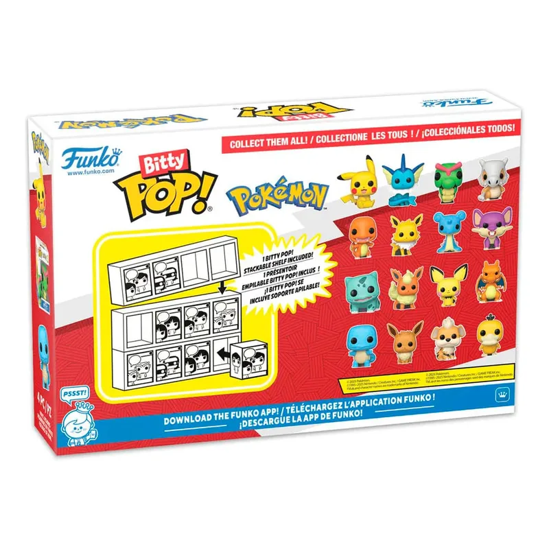 Pokémon Funko Bitty Pop! 4-Pack: Bulbasaur / Flareon / Pichu / Charizard van Funko – productfoto 3 van 5