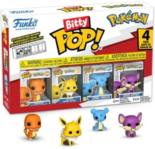 Pokémon Funko Bitty Pop! 4-Pack: Charmander / Jolteon / Lapras / Rattata van Funko – productfoto 1 van 5
