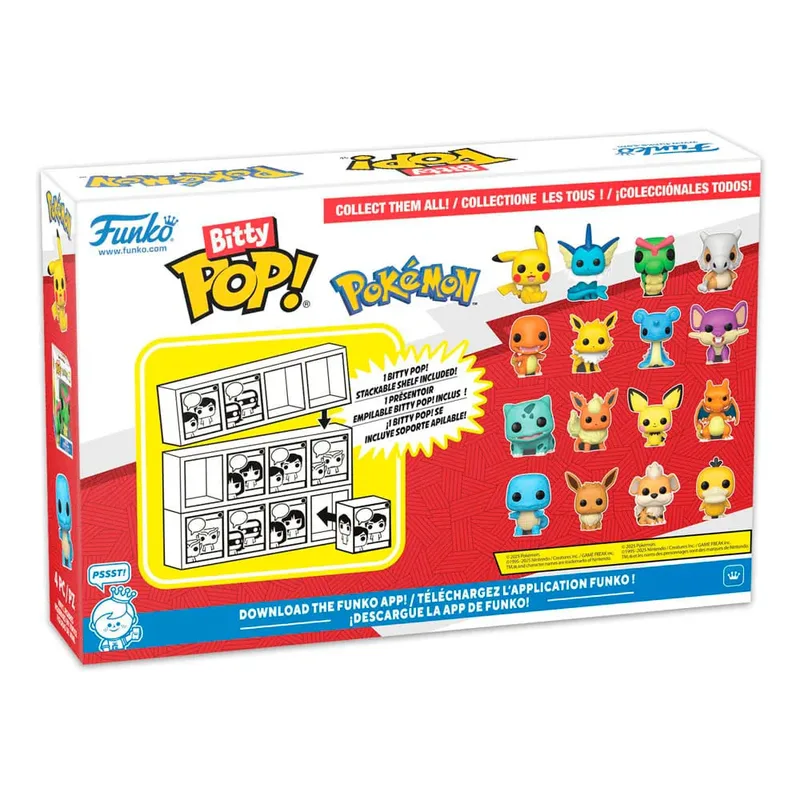 Pokémon Funko Bitty Pop! 4-Pack: Charmander / Jolteon / Lapras / Rattata van Funko – productfoto 2 van 5