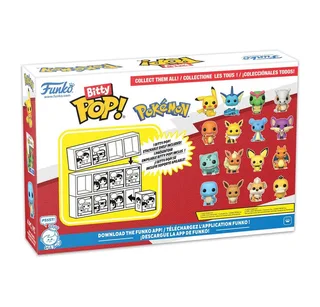 Pokémon Funko Bitty Pop! 4-Pack: Pikachu / Vaporeon / Caterpie / Cubone van Funko – productfoto 2 van 5