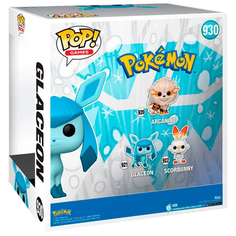 Pokemon Funko Pop Vinyl: Jumbo Size Glaceon by Funko – product photo 2 of 3
