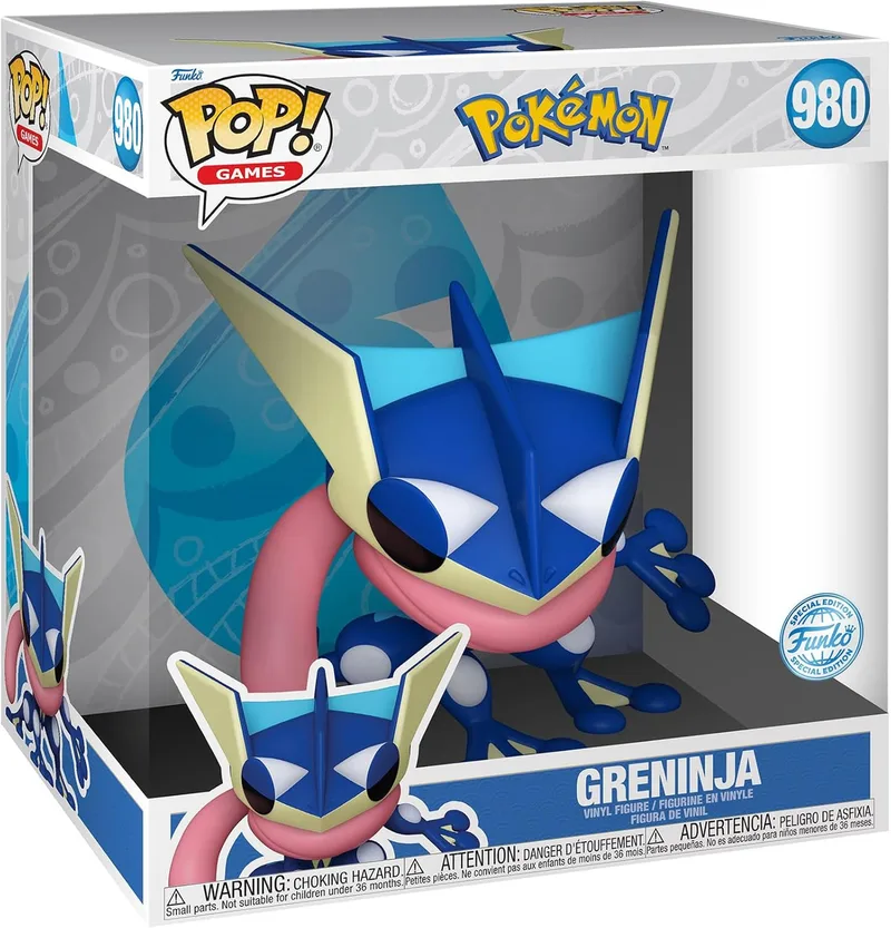 Pokemon Funko Pop Vinyl: Jumbo Size Greninja van Funko – productfoto 1 van 2