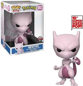 Pokemon Funko Pop Vinyl: Jumbo Size Mewtwo van Funko – productfoto 1 van 3