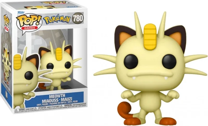 Pokemon Funko Pop Vinyl: Meowth van Funko – productfoto 1 van 3