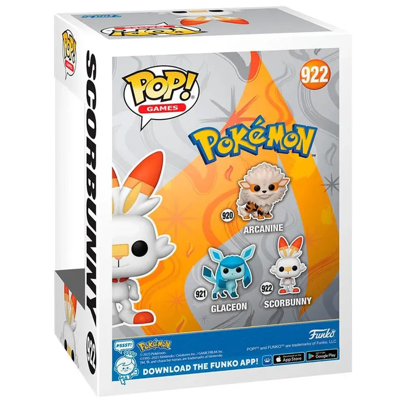 Pokemon Funko Pop Vinyl: Scorbunny van Funko – productfoto 2 van 3