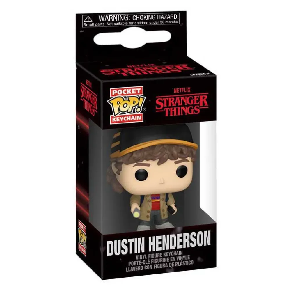 Pop! Stranger Things 5-keychain Dustin Henderson Figuur von Funko – Produktfoto