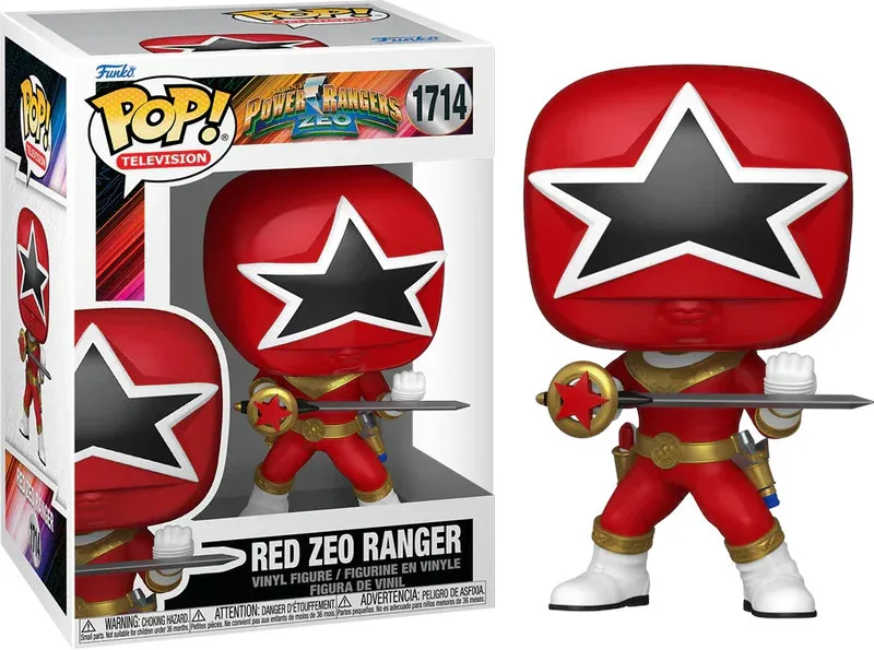 Power Rangers Zeo Funko Pop Vinyl: Red Zeo Ranger van Funko – productfoto 1 van 2