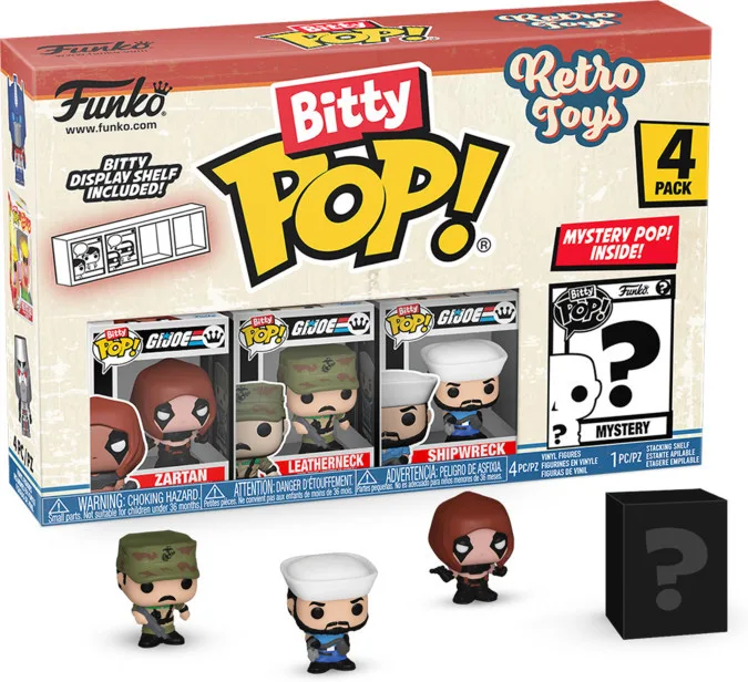 Retro Toys Funko Bitty Pop! 4-Pack: Zartan / Leatherneck / Shipwreck van Funko – productfoto 1 van 4