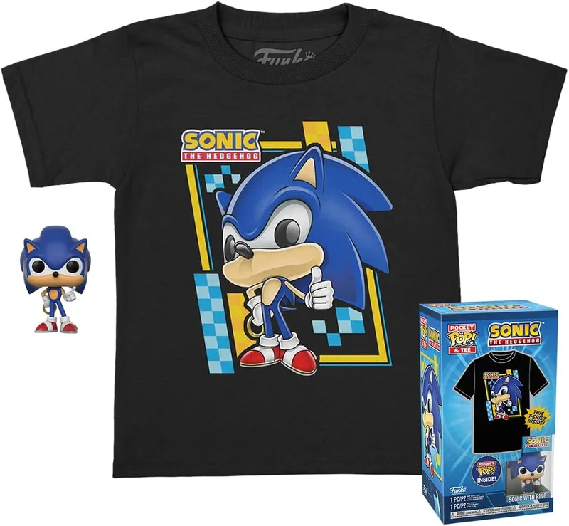 Sonic Funko Pop! Tees & Vinyl - Sonic with Ring van Funko – productfoto