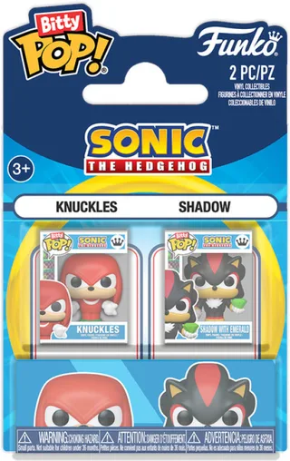 Sonic the Hedgehog Funko Bitty Pop! 2-Pack: Knuckles & Shadow with emerald van Funko – productfoto 1 van 2