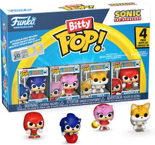 Sonic the Hedgehog Funko Bitty Pop! 4-Pack: Sonic / Amy / Tails / Knuckles van Funko – productfoto 1 van 3